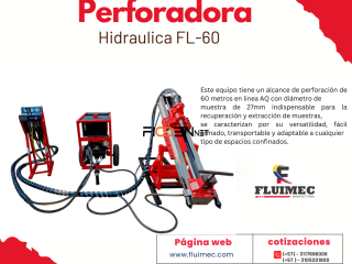 PERFORADORA HIDRAULICA FL-60』 Equipo para actividades de exploración👷🏻