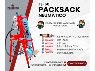 EQUIPO DE PERFORACION NEUMATICA PACKSACK FL-50 INTERIOR MINA / SOCAVÓN