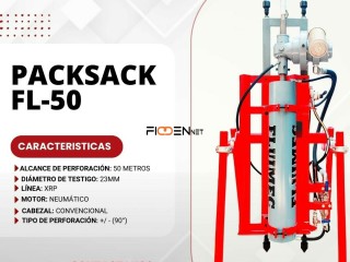 PERFORADORA FL-50 NEUMATICA PACKSACK tubería de perforación⛰️⚙️