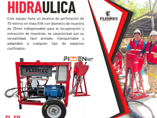 PERFORADORA PACKSACK HIDRAULICA FL-50 - Equipo para actividades en minería👷🏻