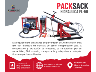 PACKSACK HIDRAULICA FL-50 - tuberia de perforacion diamantina 👷🏻