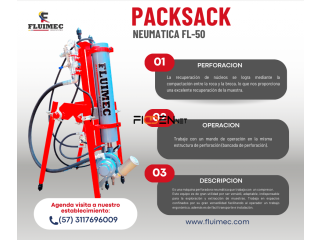 NEUMÁTICA PACKSACK FL-50 PERFORADORA PARA LA EXPLORACIÓN Y EXTRACCIÓN DE MUESTRAS