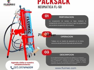 Perforadora neumática Packsack fl-50 / escariador-vetas