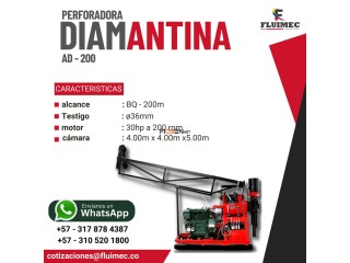 DIAMANTINA AD-200 PARA PROYECTOS MINEROS👷⛏