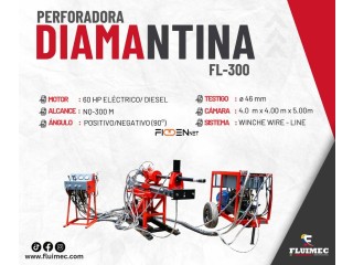 PERFORADA DIAMANTINA FL-300 EQUIPO PARA GEOLOGIA Y EXPLORACION 👷🏻‍♂️⚙️